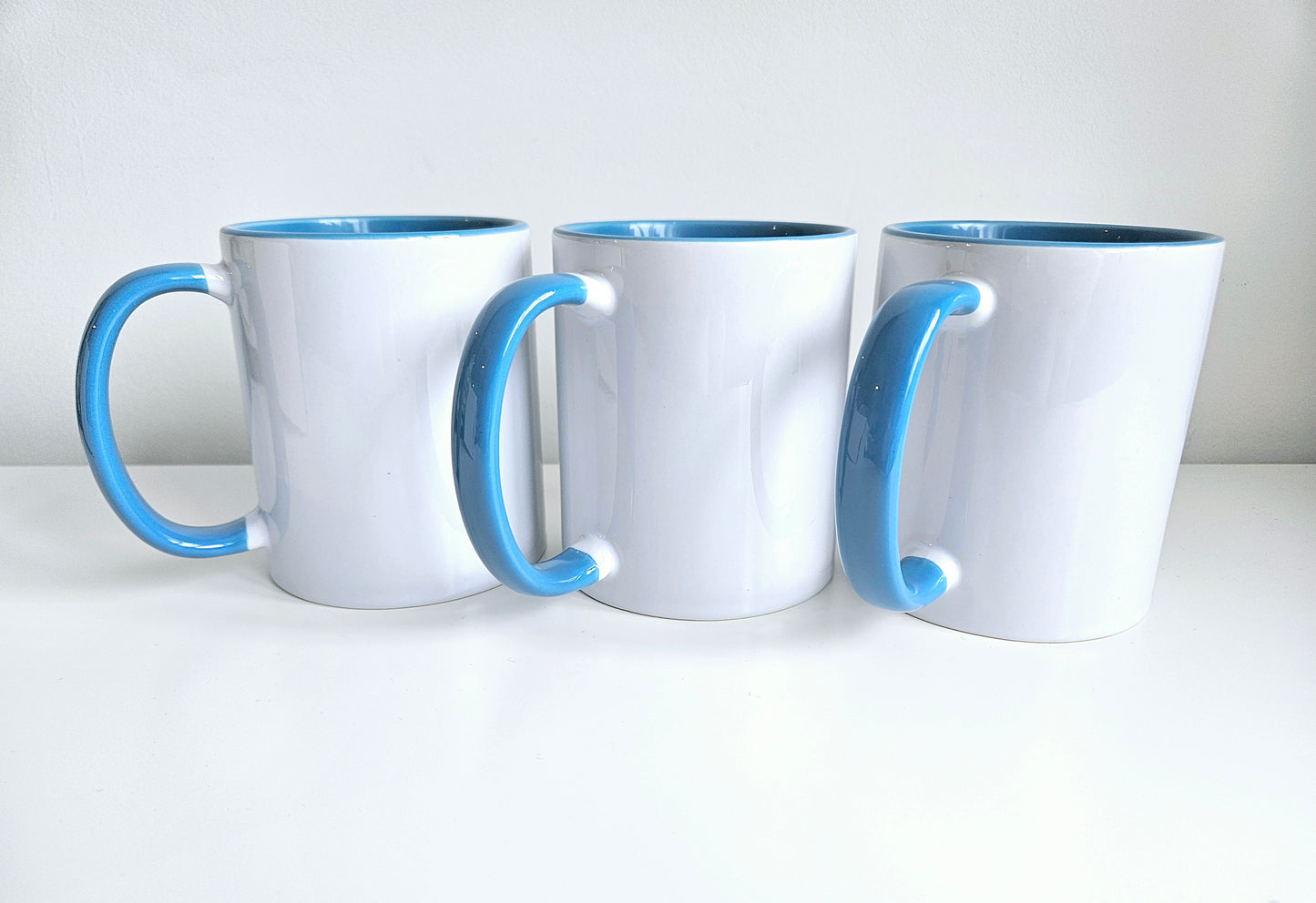 11oz Inner and handle mug - Blue