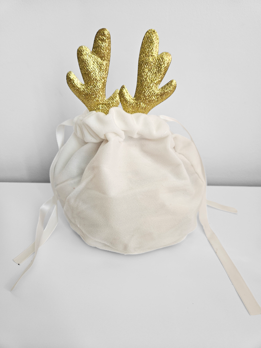 Velvet reindeer bag