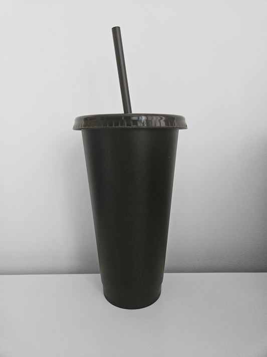 24oz black cold cup