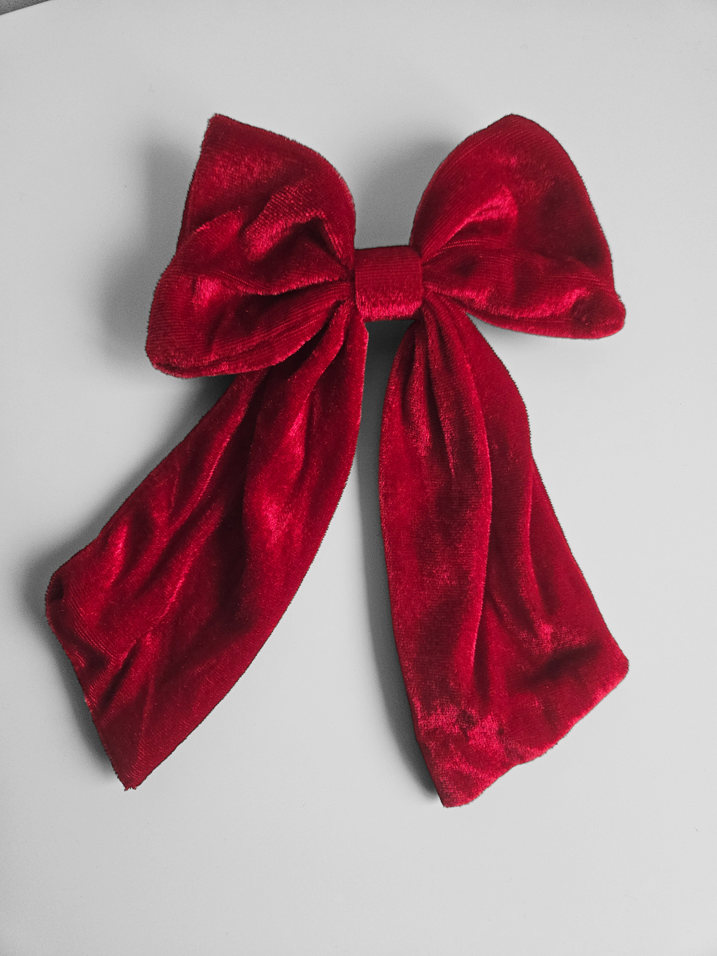 Velvet hair bow