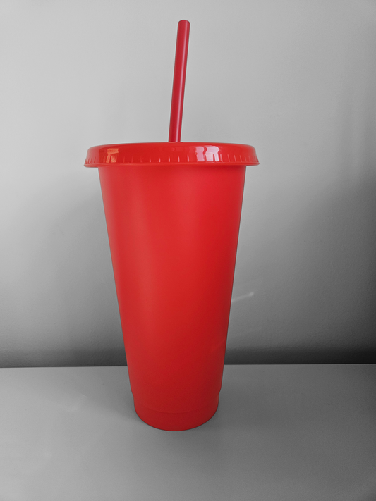 24oz red cold cup