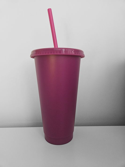 24oz plum cold cup