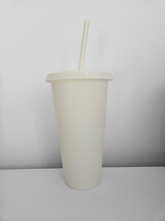 24oz white cold cup